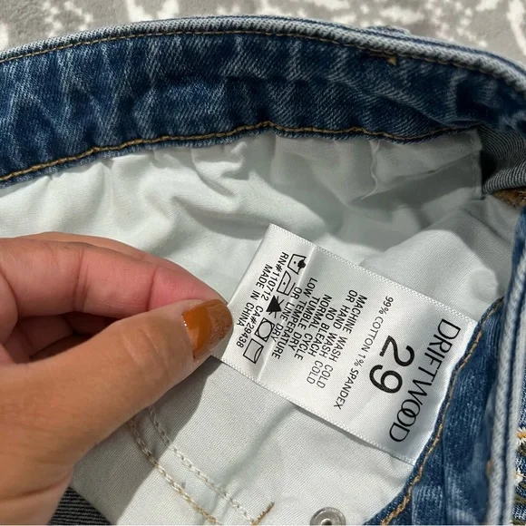 NEW Free People x Driftwood Embroidered Denim Maxi Skirt Size 29 - Picture 5 of 14